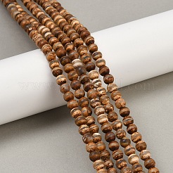 Натуральный тибетский стиль dzi бисер пряди&nbsp;G-P229-A-07J-6mm