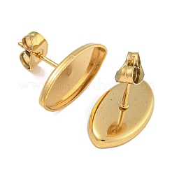 Фурнитура для сережек-гвоздиков из нержавеющей стали 304&nbsp;EJEW-U022-12G