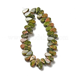 Природные Unakite бисер нитей G-B064-B10