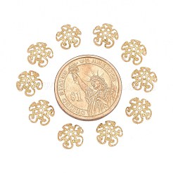 Цветочные латунные причудливые бусины KK-P032-01-NR