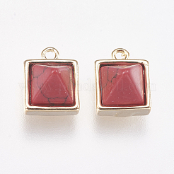 Синтетические бирюзовые подвески G-P362-04B