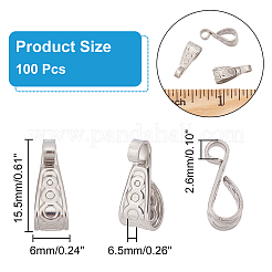 100 шт. трубчатые дужки из нержавеющей стали 304 STAS-AR0001-55