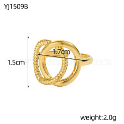 Кольца-манжеты из нержавеющей стали 304&nbsp;RJEW-OY001-04G