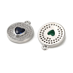 Colgantes de circonita cúbica micro pavé de latón de san valentín&nbsp;KK-K423-01P