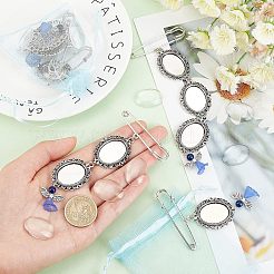6 шт. 3 стильные броши из сплава с фотоподвесками&nbsp;DIY-CA0004-26