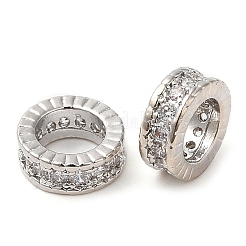 Стойки обшивки латунь микро проложить кубического циркония бусы KK-A186-03C-P