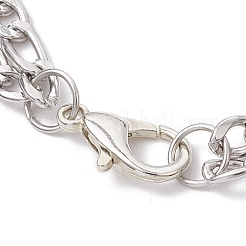 Тема хэллоуина 304 нержавеющая сталь figaro цепи многорядные браслеты BJEW-JB12094-02