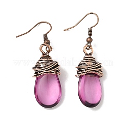 Комплекты из ожерелий и висячих серег из сплава со слезинками&nbsp;FS-WGF6564-01