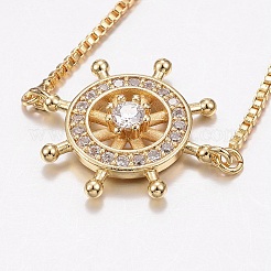 Регулируемые латунные браслеты из микропаве из циркония и боло BJEW-F297-37G