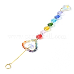 Стеклянные подвесные украшения в форме капли HJEW-JM01112-04