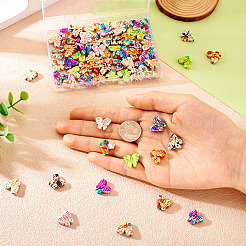 80 шт. 8-цветные синтетические бирюзовые бусины G-TA0002-38