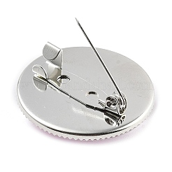 Лента для осведомленности о раке груди стеклянные броши&nbsp;LS-JEWB-L019-01J