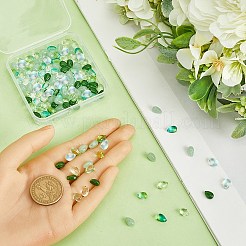 150шт 5 стиля стеклянные подвески GLAA-SC0002-16C