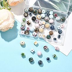 56шт 14 стиля фарфоровые бусины ручной работы PORC-FS0001-30