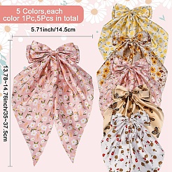 5 шт. 5-х цветные тканевые заколки для волос PHAR-SP0001-21