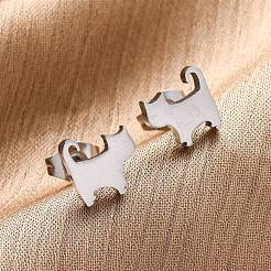 Серьги-гвоздики из нержавеющей стали 304 X-EJEW-F227-06P