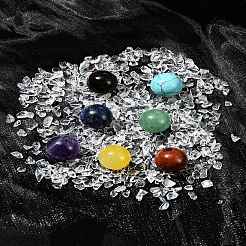 Лечебные круглые украшения из натуральных и синтетических драгоценных камней&nbsp;AJEW-FS0001-13B