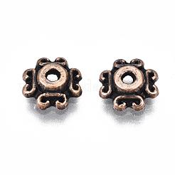 Coppette copriperla di perline stile tibetano&nbsp;RLF1259Y-NF