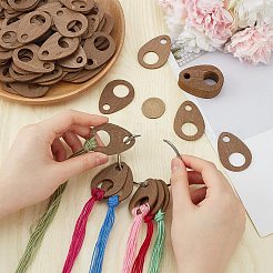 100 шт. деревянная катушка ниток&nbsp;DIY-BC0013-82B