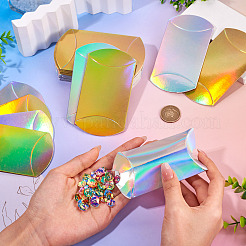 30 шт. 2-цветные складные бумажные коробки для хранения конфет CON-TA0001-31