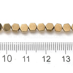 Гальванические нити из синтетических немагнитных гематитовых бусин&nbsp;G-C154-B01-01D