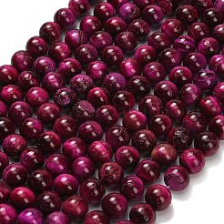 Природных тигровый глаз бисер нитей&nbsp;LS-G-F591-18-10mm-02