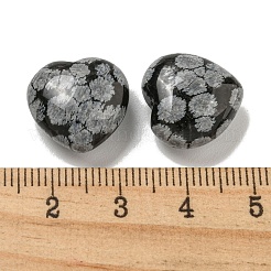 Природные снежинка обсидиан бисером G-P531-A05-01