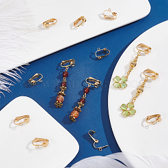 30 шт. фурнитура для сережек-клипс из нержавеющей стали 304 STAS-UN0051-63