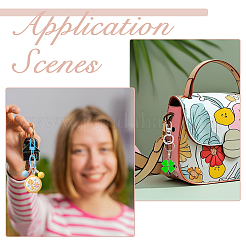 30 шт. двухцветные поворотные застежки из сплава FIND-FH0012-18