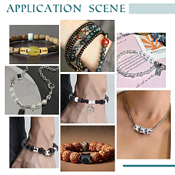 12 шт. бусины из нержавеющей стали марки 304&nbsp;STAS-UN0056-12B