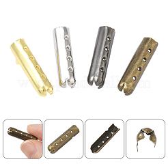 200 шт. 4-х цветные пряжки для шнурков из сплава колонн&nbsp;FIND-SP0004-68A