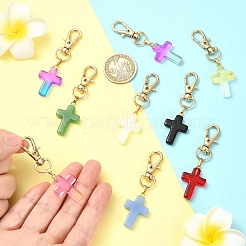 9 шт. стеклянные подвесные украшения&nbsp;HJEW-YW00331