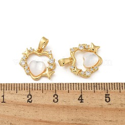 Подвески из латуни с микропаве из циркония&nbsp;KK-R210-09G