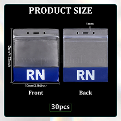 10 bolsa resellable de PVC transparente&nbsp;ABAG-WH0045-95