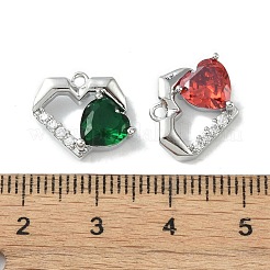 Латунные микро проложить кубического циркония подвески&nbsp;KK-H482-01P