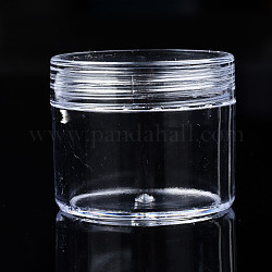 Контейнер для хранения шариков из полистирола, для бижутерии бусины мелкие аксессуары, прозрачные, 4x3.3 см, Внутренний диаметр: 3.3 cm