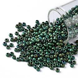 Toho perline rotonde, perline giapponesi, (710) acquario di colore opaco, 8/0, 3mm, Foro: 1 mm, su 222pcs / bottiglia, 10 g / bottiglia