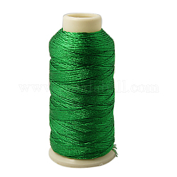 Металлическая нить, вышивка нитью, 6-слойные, зелёные, 0.6 мм, около 546.8 ярда (500 м) / рулон