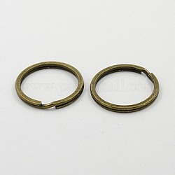 Eisen Split Schlüsselringe, Zubehör des Schlüsselbundverschlusses, Antik Bronze, 21 mm
