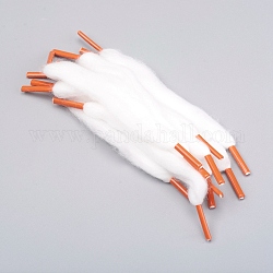 Schnürsenkel aus Baumwolle, mit Kunststoffkopf, für Kinder und Erwachsene, orange, 110x13x2 mm, 10 Stück / Beutel