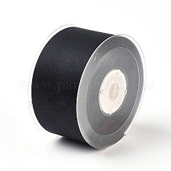 Rayon and Cotton Ribbon, Twill Tape Ribbon, Herringbone Ribbon, Black, 2 inch(50mm), about 50yards/roll(45.72m/roll)