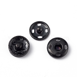 202 кнопки из нержавеющей стали, кнопки для одежды, швейные принадлежности, электрофорез черный, 10x3.5 мм