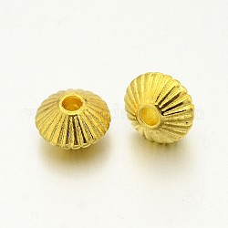 Séparateurs perles en alliage de style tibétain, sans plomb et sans cadmium, Toupie, or, 7.5x4.6mm, Trou: 1mm