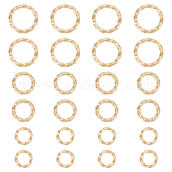 Unicraftale 60 шт. 3 размера 4/6/8 мм 304 кольца из нержавеющей стали витые открытые кольца для прыжков круглые золотые кольца для прыжков разъем маленькое металлическое уплотнительное кольцо для серег-браслетов своими руками