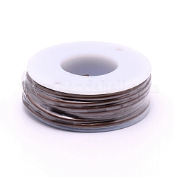 Матовый круглый алюминиевый провод, с катушкой, кокосового коричневый, 12 датчик, 2 мм, 5.8 м / рулон