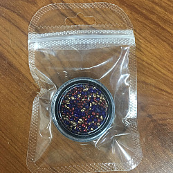Diy 3d decoración de uñas mini micro cuentas de vidrio, diminutas cuentas de uñas caviar, teñido y climatizada, pepitas, color mezclado, 1~3x1~3x1~3mm, aproximamente 3 g / caja