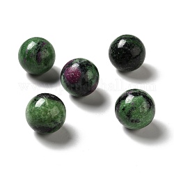 Natürliche Rubin in Zoisit Perlen, kein Loch / ungekratzt, Runde, 25~25.5 mm
