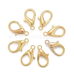 Zinc Alloy Lobster Claw Clasps, Parrot Trigger Clasps, Cadmium Free & Nickel Free & Lead Free, Golden, 21x12mm, Hole: 2mm