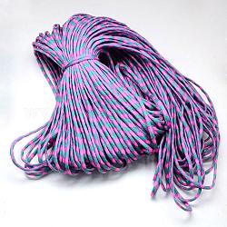 7 nucleo interno corde in poliestere e spandex, per la fabbricazione di braccialetti di corda, rosa caldo, 4mm, circa 109.36 iarde (100 m)/fascio, 420~500g / bundle