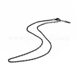 304 collana a catena in corda di acciaio inossidabile per uomo donna, canna di fucile, 15.87 pollice (40.3 cm)